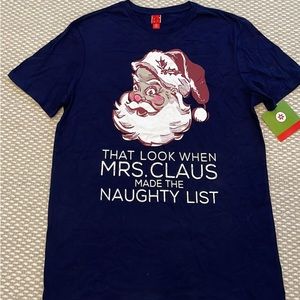 That LOOK When Mrs Claus Made The Naughty List Christmas Shirt Men's Size M